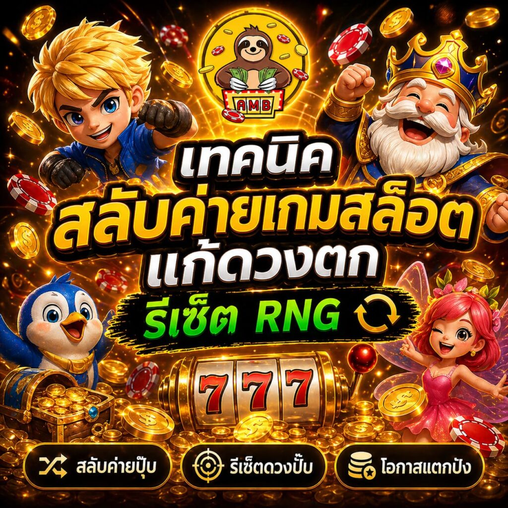 เทคนิคสลับค่ายเกมสล็อต แก้ดวงตก รีเซ็ต RNG